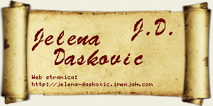Jelena Dašković vizit kartica